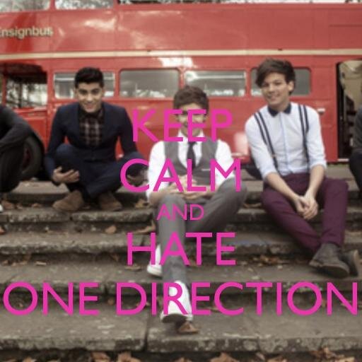 1D_H8ter's profile picture. just dedicating my life to hate 1D and directioners! i hate them, don't care about you IT'S MY OWN WORLD