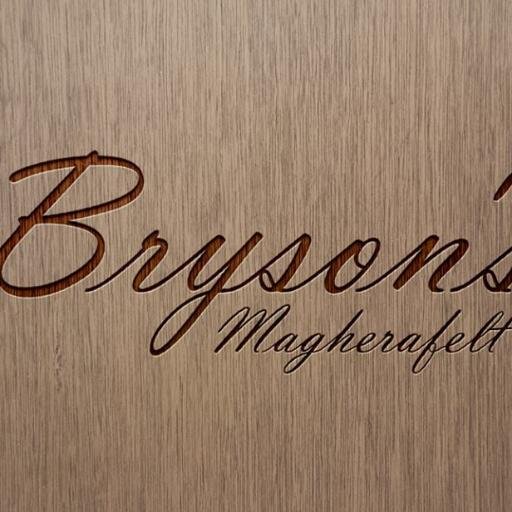 Bryson's bar is a multi function complex in the heart of Magherafelt serving the best drinks, Best food & Live entertainment. Tel: (028) 7963 2473