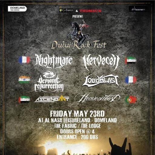 Dubai Rock Festival is the biggest rock event in the Middle East! Featuring a stellar lineup of international bands. Mark your calendars for May 23!