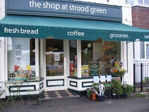 Award-winning community shop in the heart of Strood Green, near Brockham in Surrey. RH3 7JD