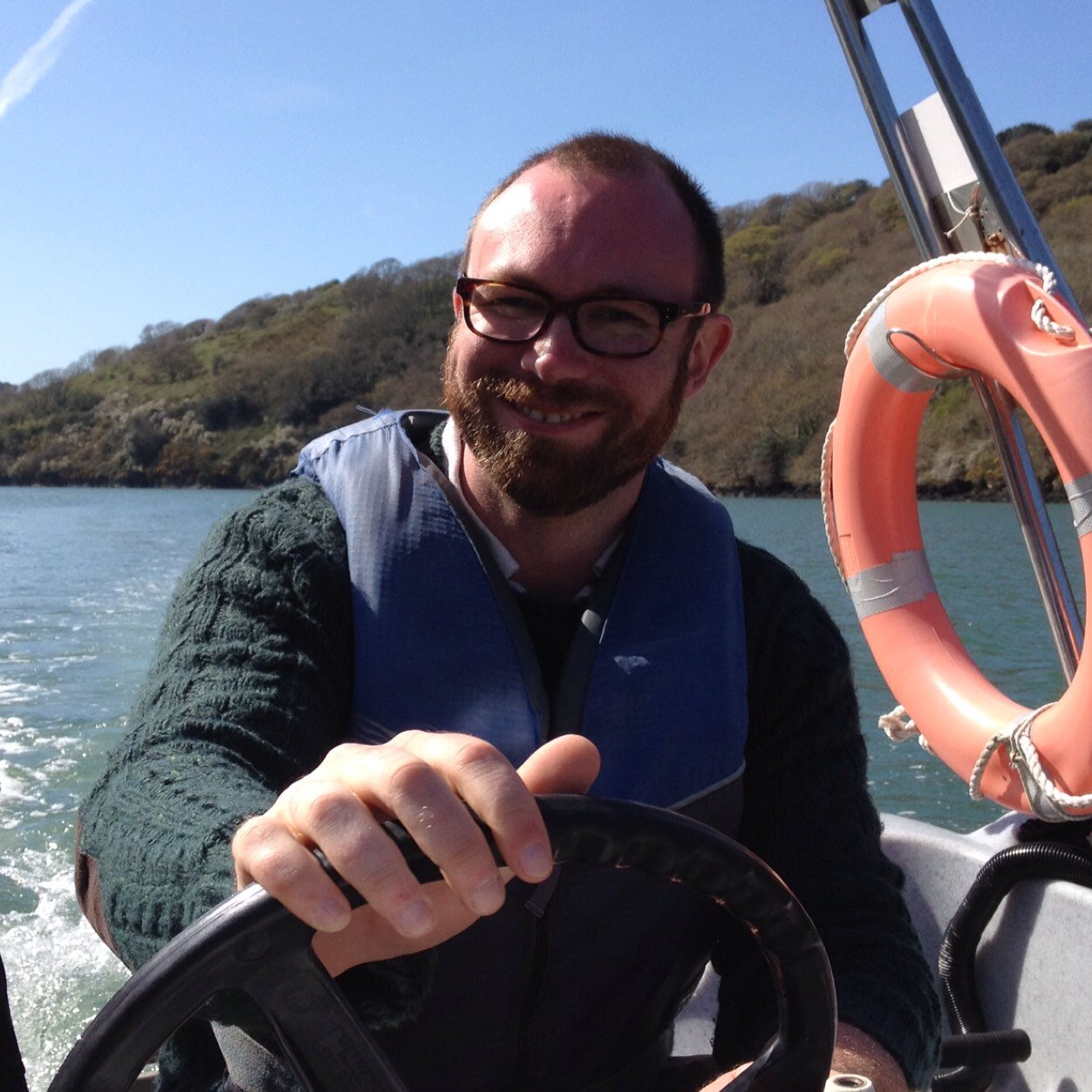 Itinerant, shambolic bookmonger. Neither as nautical nor rugged as my pic would suggest.