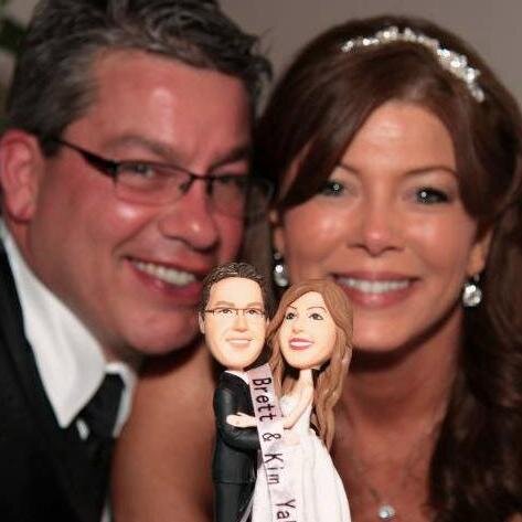 Customize yourself as a #wedding #cake topper. Design a crafted figurine of yourself along with your spouse from your very own photo. Awesome wedding gift!