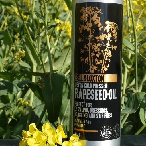 Great Taste 3 star award winning cold pressed rapeseed oil. Grown, pressed and bottled on the family farm in South Devon.