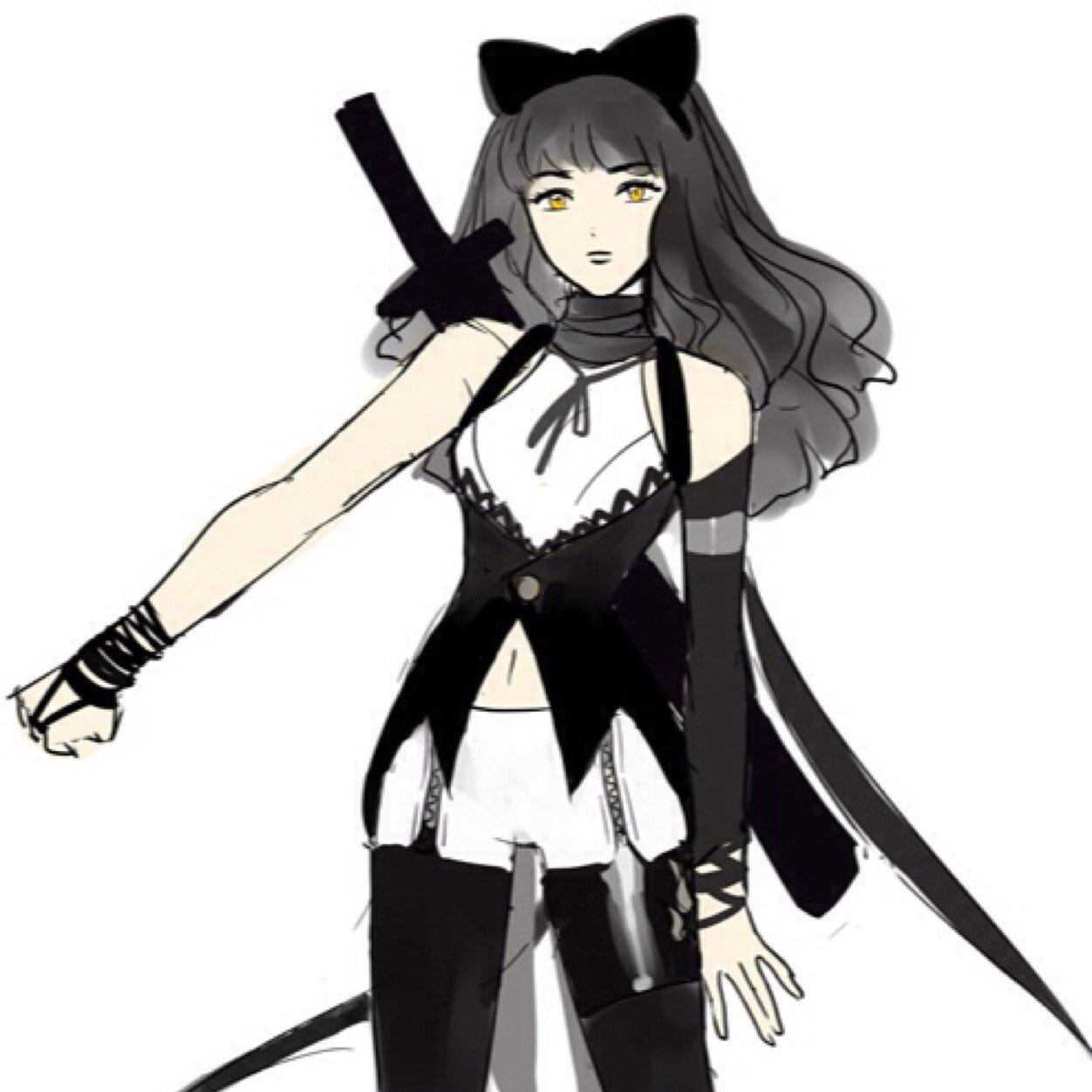 Im 17 and my name black belladonna my waepon is Gambol Shroud. #bi #singlelooking #newtweet #rwby.i love to read and fight to mosnter in dark