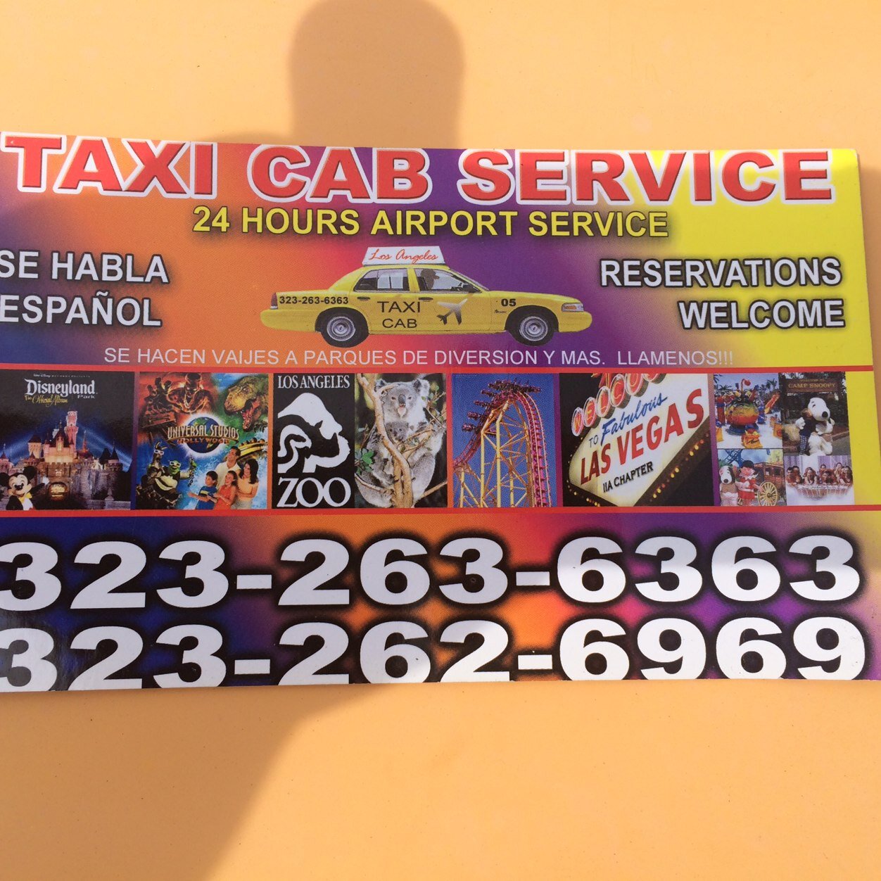 servicio de taxi 24hors(7) 323-263-6363 y 323-262-6969 y 323 262.2828 y 323 264 1818 323 265 0505