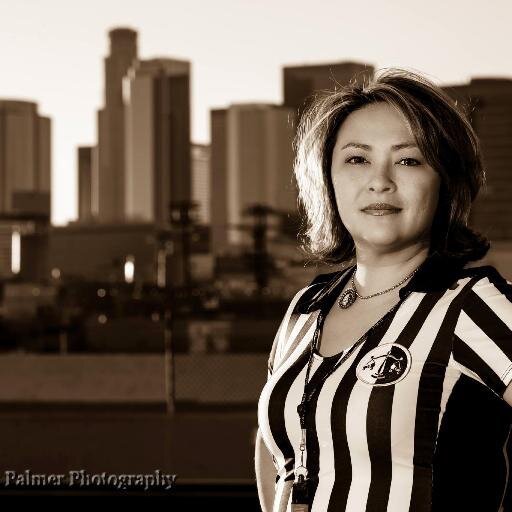 Banked Track #RollerDerby #Referee with @LADDEnforcers - Get your @LADerbyDolls tickets at https://t.co/frO2Mj3WGa