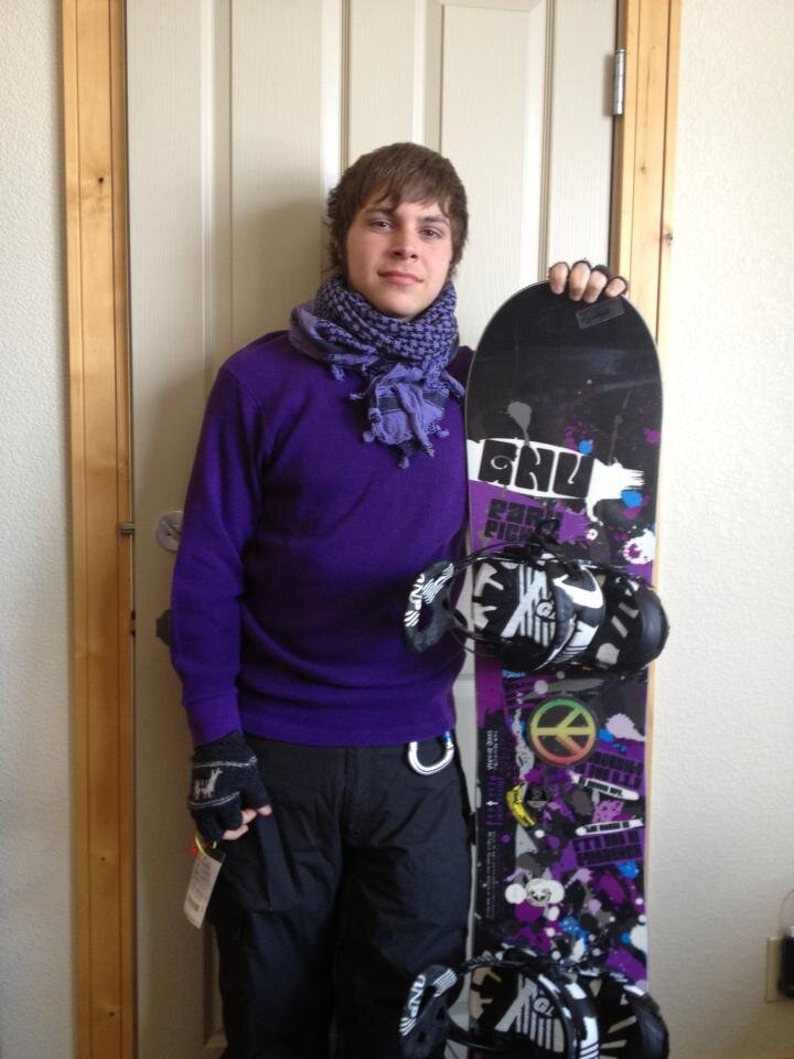 snowboarder, rock climber