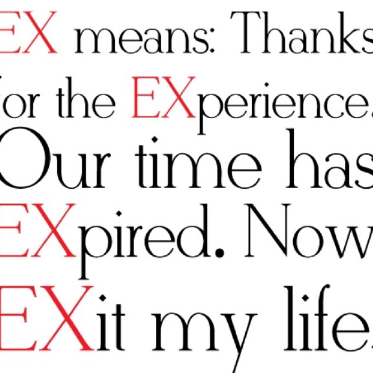 Tweeting about ex's!