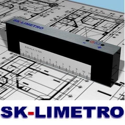 El SK-LIMETRO, es la versión digitalizada del escalímetro actual. Es un instrumento que contiene  escalas ilimitada tanto en sistema métrico como inglés.