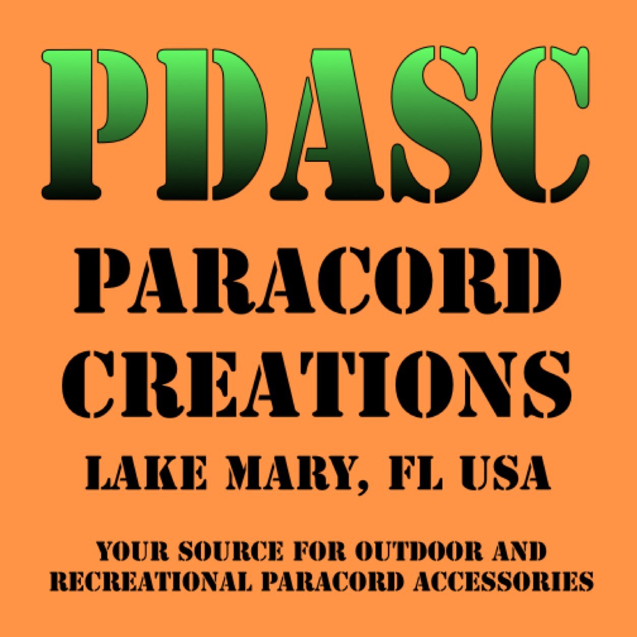 PDASC - Paracord Creations.
Your Source For Outdoor And Recreational Paracord Accessories.
Owned and operated by Dave Stewart.