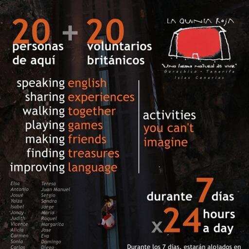 La Quinta Roja Language Experience: 20 españoles + 20 angloparlantes, 7 días, sólo actividades en inglés.. ¿Quieres vivirlo? 14 Julio 2014