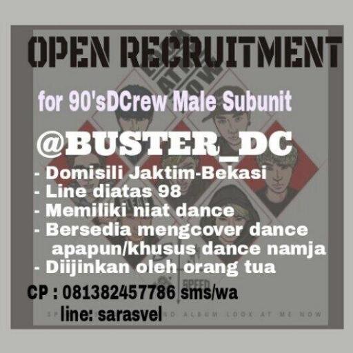 90's Dance Crew United from Indonesia - BUSTER_DC & XVDCrew - cp: +6281382457786 /085718711338/081282969586 - NOT AN ENTERTAINMENT