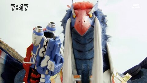 the radient hero! kyouru silver! torin the great warrior and mentor of the the bravest team in history the jyuden sentai kyouryuger. my partner is bragius.