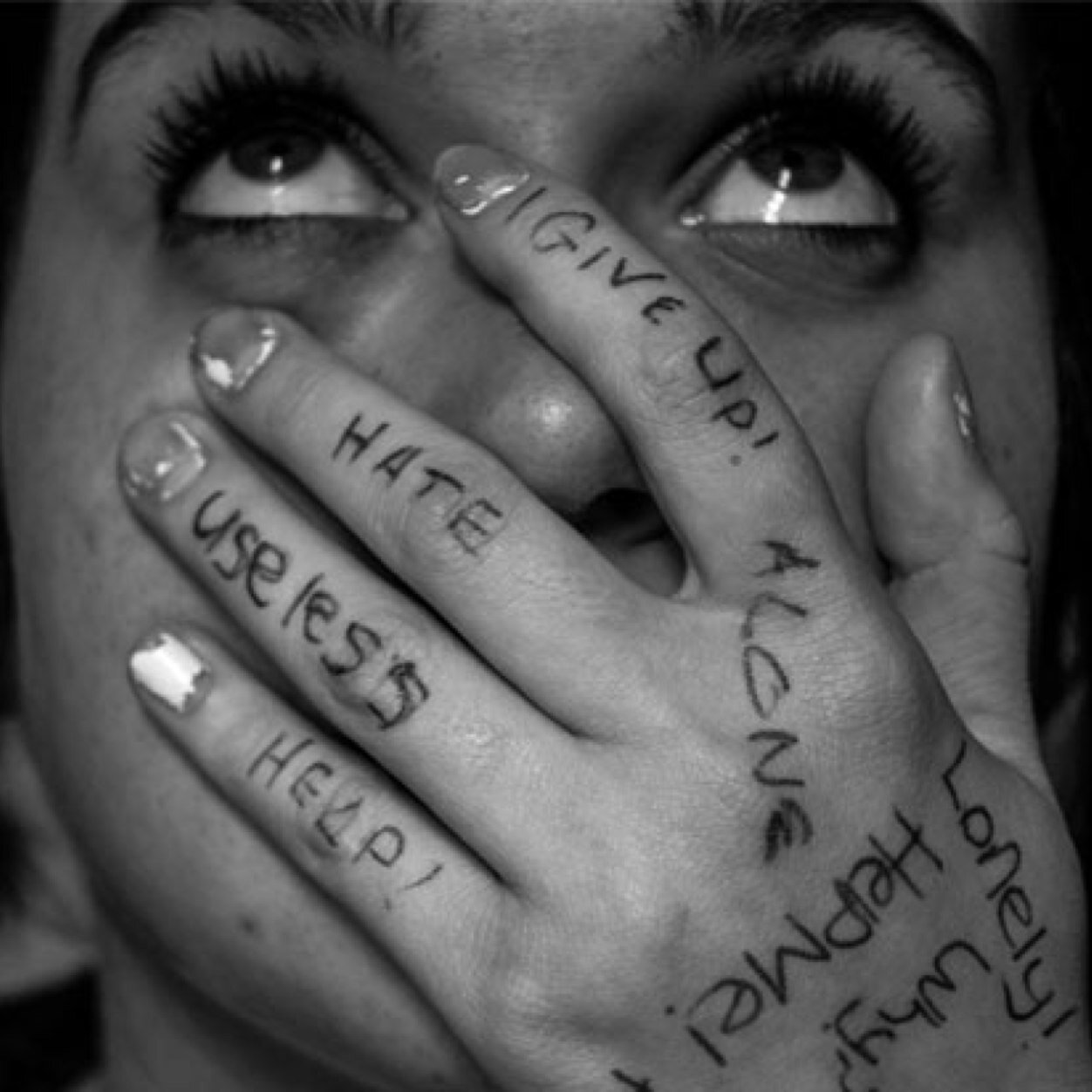 • depressed • suicidal • cutting •