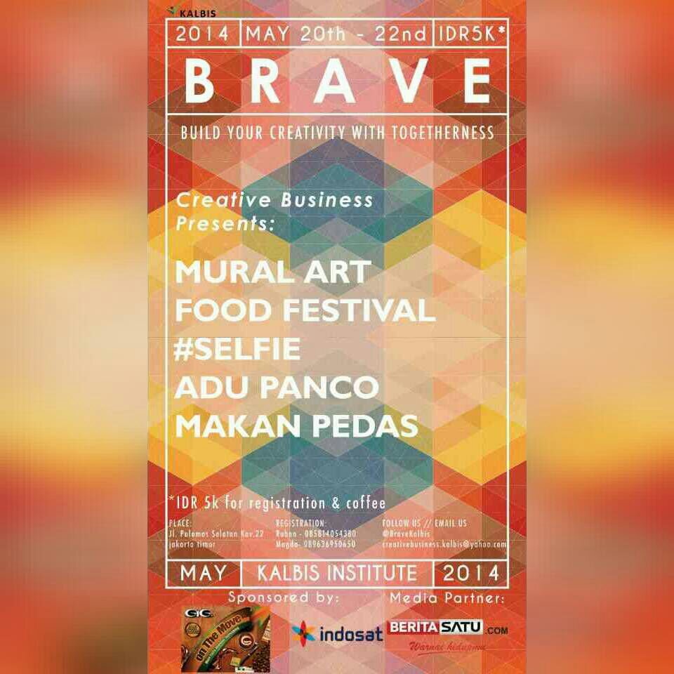 Mural Art - Mini Games - Food Festival
Sponsored by : GIG Coffee, Indosat & http://t.co/oEA5BcXeCR