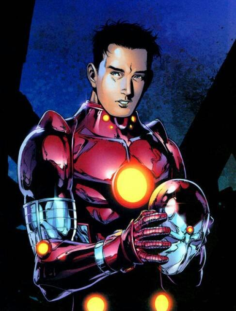 Llamame Iron lad, mi armadura recibe ordenes mentales, mi futuro yo es Kang el conquistador. Young Avengers