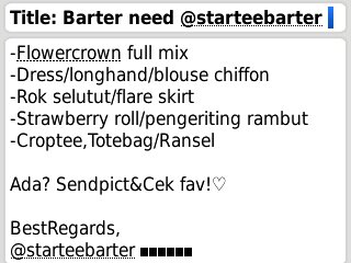Need cek ava-barter cek fav.Contact by request // second stuff good quality! Kirim paket via TIKI★