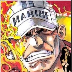Sakazuki. 55 años. Almirante de la flota de la marina. Magu Magu no mi. ¡VIVA LA JUSTICIA SUPREMA! #PruebaSFOP