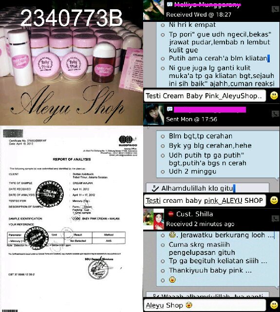CREAM BABY PINK SUCOFINDO ORIGINAL. Racikan Dokter, Lulus UJI LAB. Cocok u/semua jenis kulit. Owner @ayurindani. For serious buyer. PIN:2340773B|085946042888