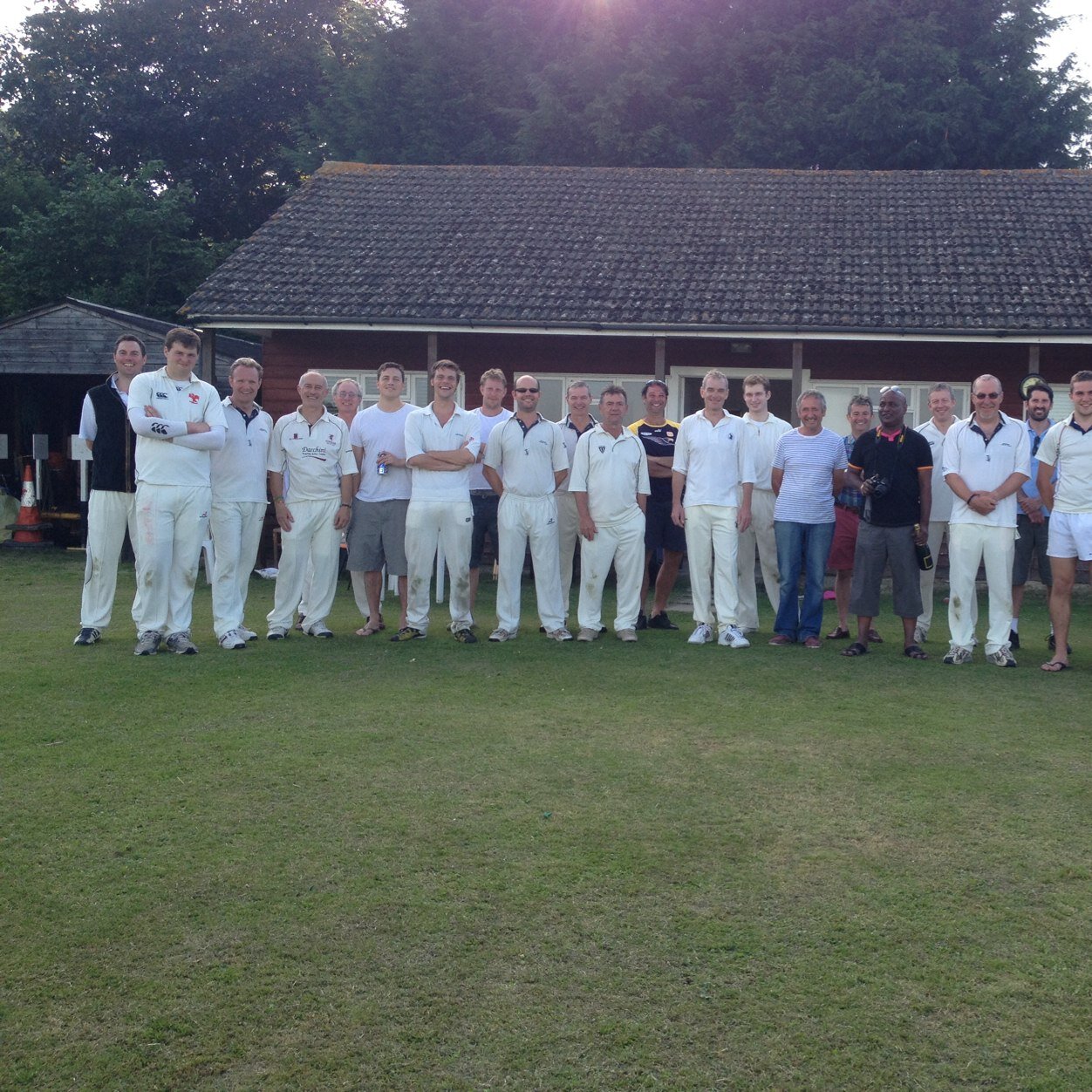 Village cricket at its best - friendly, keen and sometimes drunken. West Sussex.