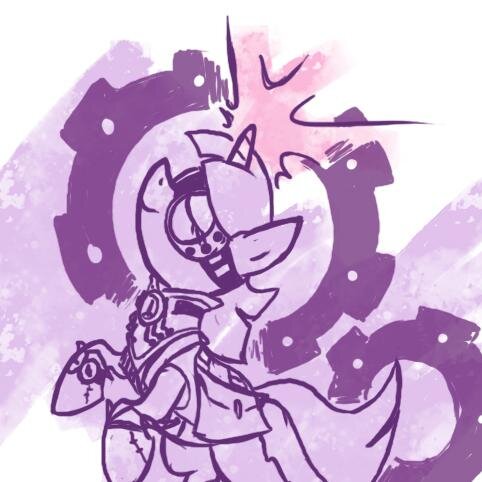 That genius inventor unicorn mare, Sapphire Sprockets! I also dabble in alchemy and the occasional monster-hunt.