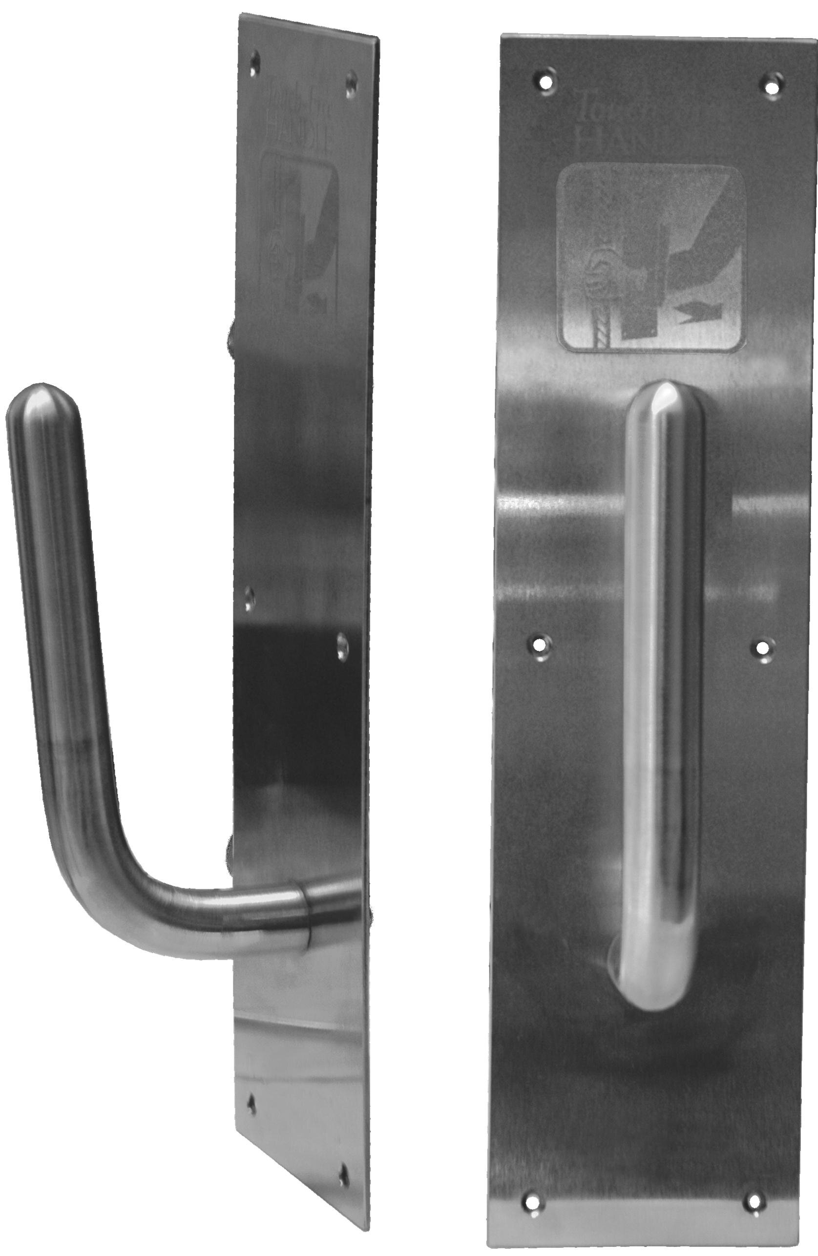 sanitgrasp's profile picture. hands-free public restroom door handle.  Avoid the germs, and make a clean getaway