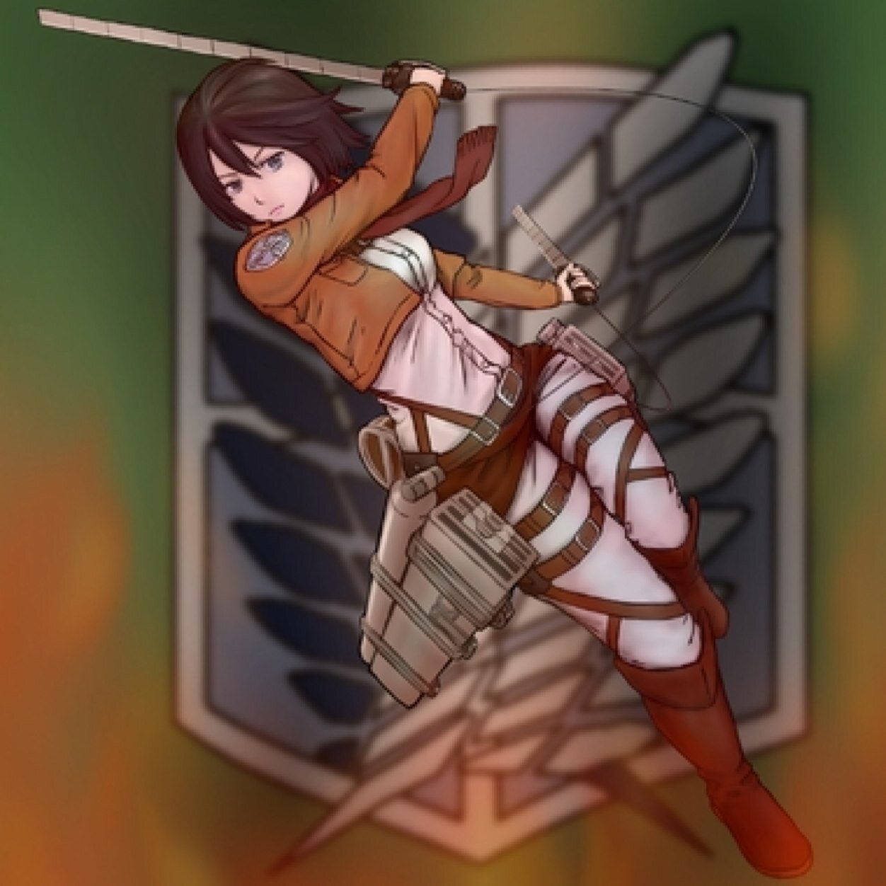 mika_ackerman1's profile picture. Im mikasa im in survey corps and i will kill any titans unless its eren.I have crush on eren. #bi single we will kill all titans that try eat our kind again!