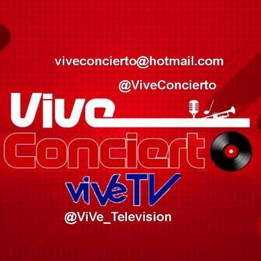 ViveConcierto, es un espacio musical, que 
se transmite por Vive TV, los sàbados a las 7:00 pm. Donde se apoyan a  talentos nacionales e internacionales.