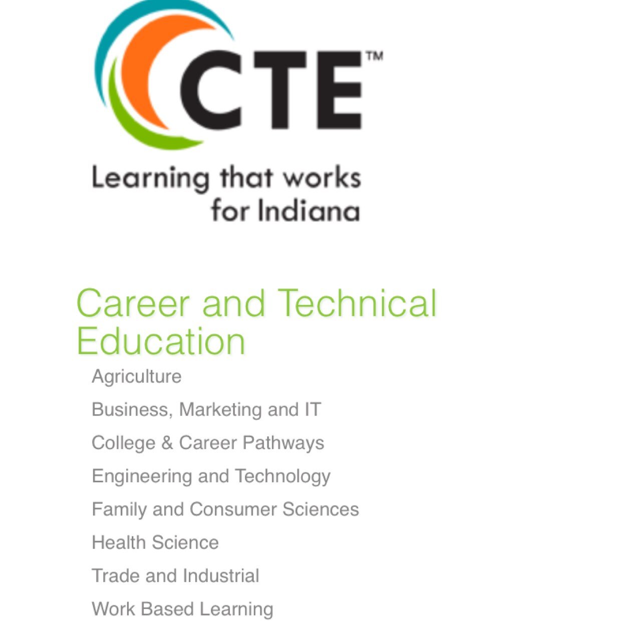 Indiana CTE Program (CTEandMe) Twitter