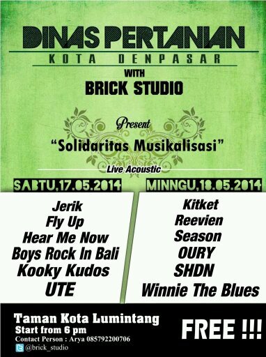 Owner : @Buda_Brick_Rock & @aryabrick Alamat :Jl.Pulau Roon No 9 Denpasar, Tlp:085738111091.pin BB:2A6D0D75 /  CP jasa sound system :03618810985