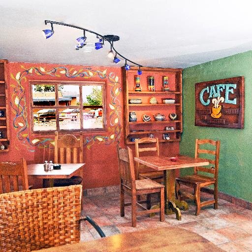 A café with breakfast, lunch and gifts. Offering locals and tourists a very relaxing and artful environment to dine and shop.  Specializing in Polish Pottery!