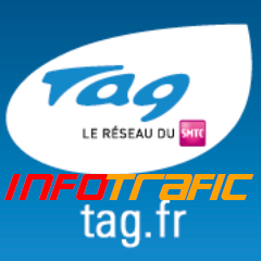 Toute l'Infotrafic du réseaux TAG. Compte non officiel.