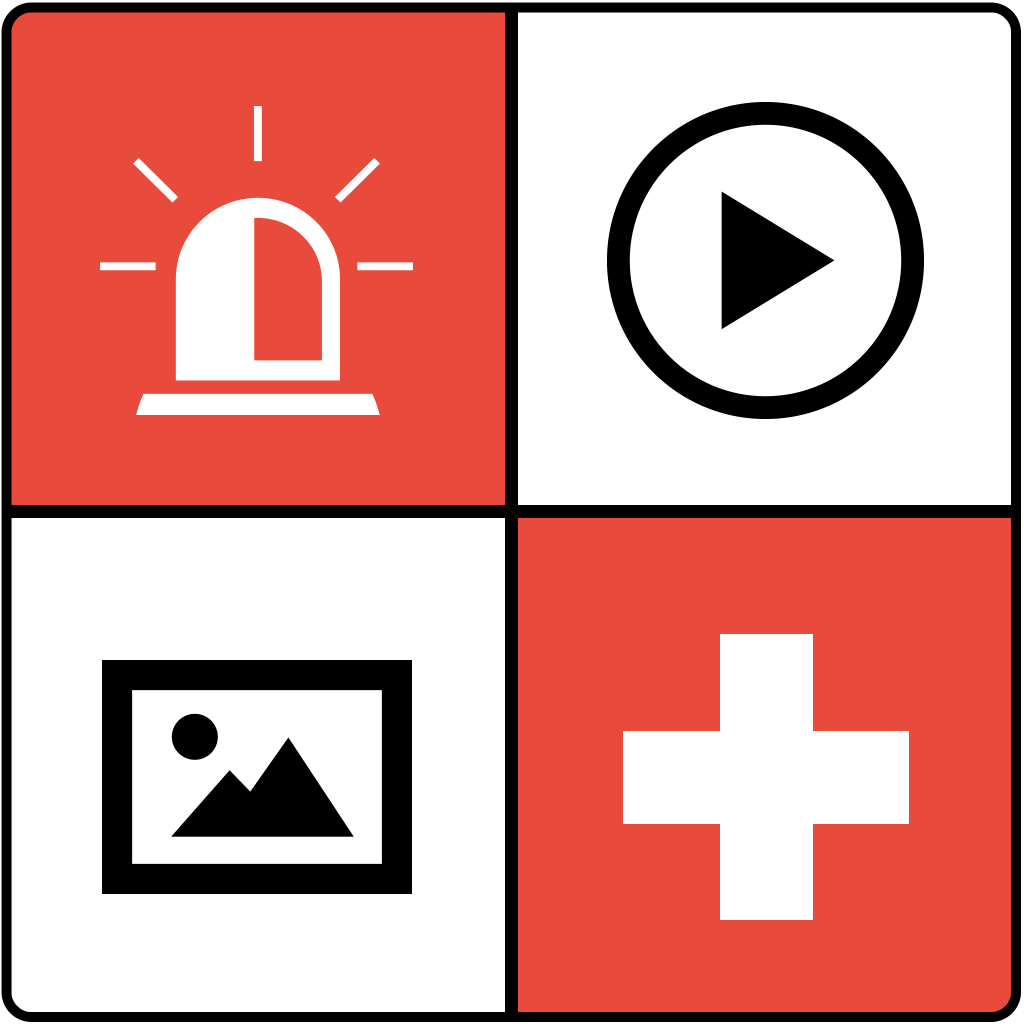 Eyewitness photo and video platform that can be activated for free by law enforcement and relief agencies during a major emergency event.