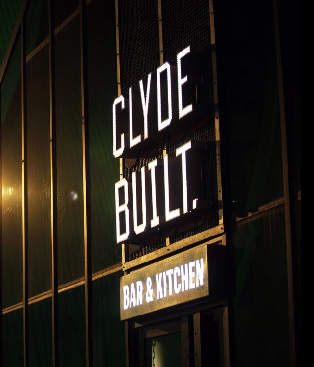We are Clydebuilt Bar & Kitchen, located at Scottish Event Campus and only a short walk from the SSE Hydro and the SEC Armadillo.