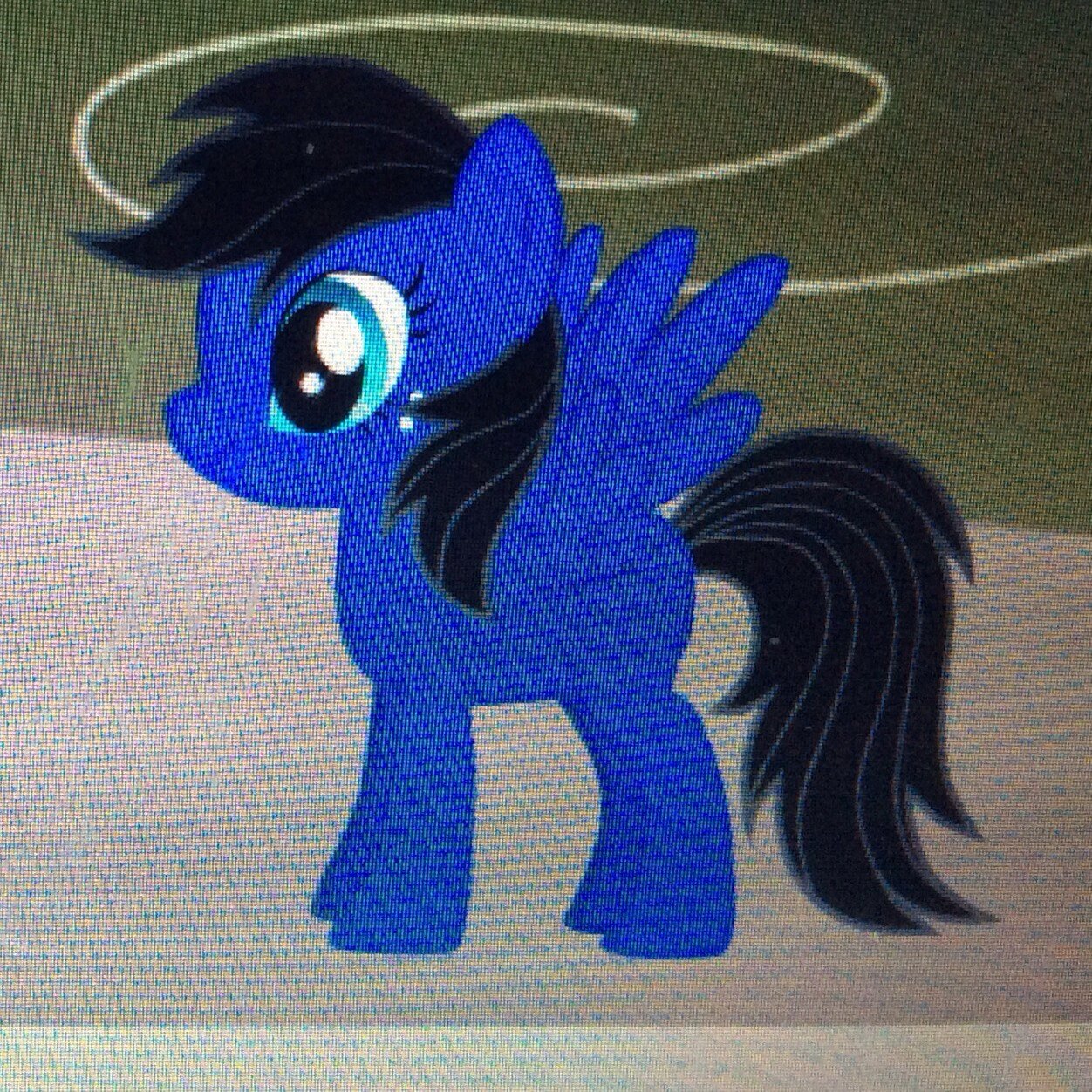 Hi. I'm Midnight Flash. My parents are @mlp_coolblast and @mlp_mintblast. I have some friends but I'm not in love.