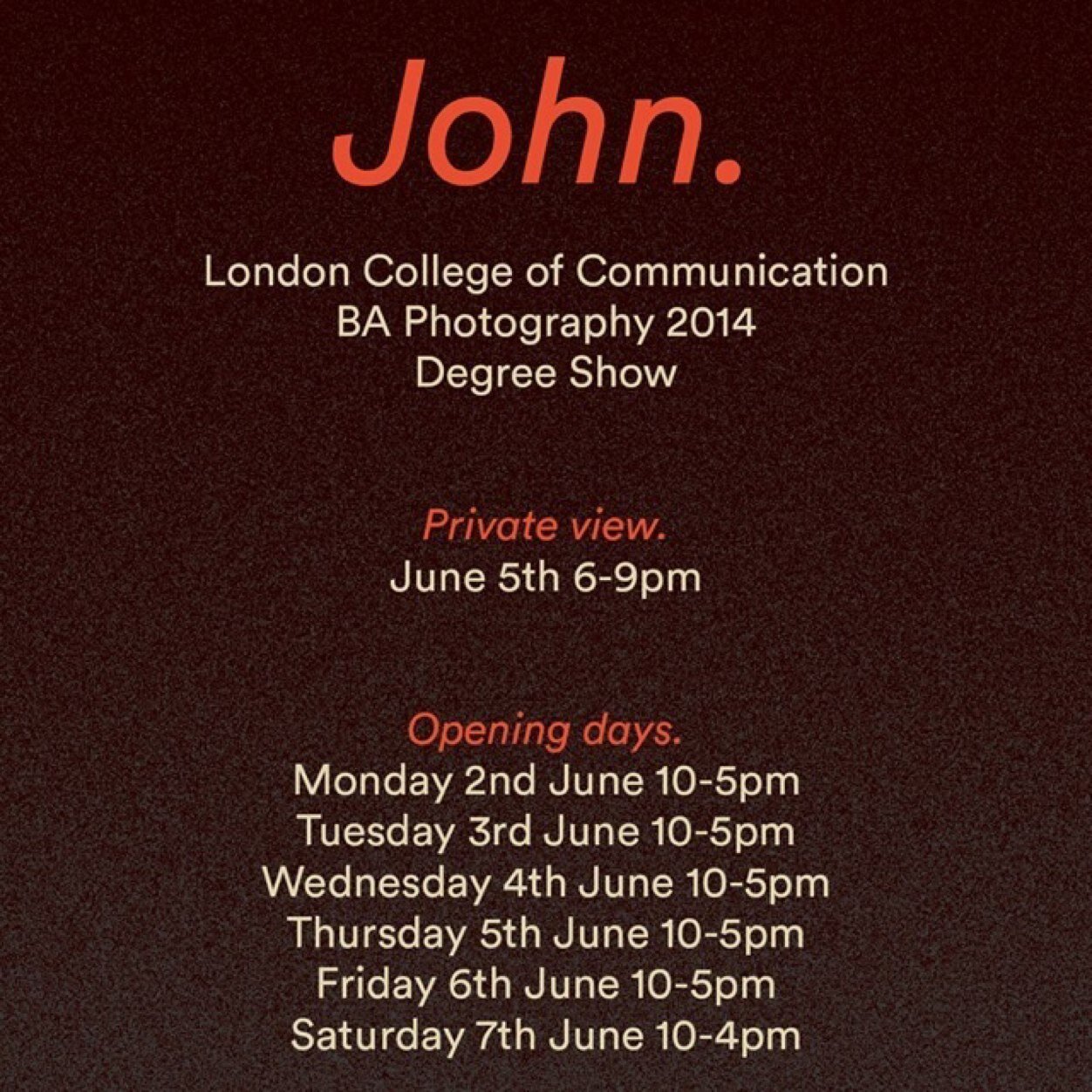 LCC_PHOTO14's profile picture. London College of Communication BA Photography 2014 Come to our show: 2nd - 7th June daily, PV: 5th June.