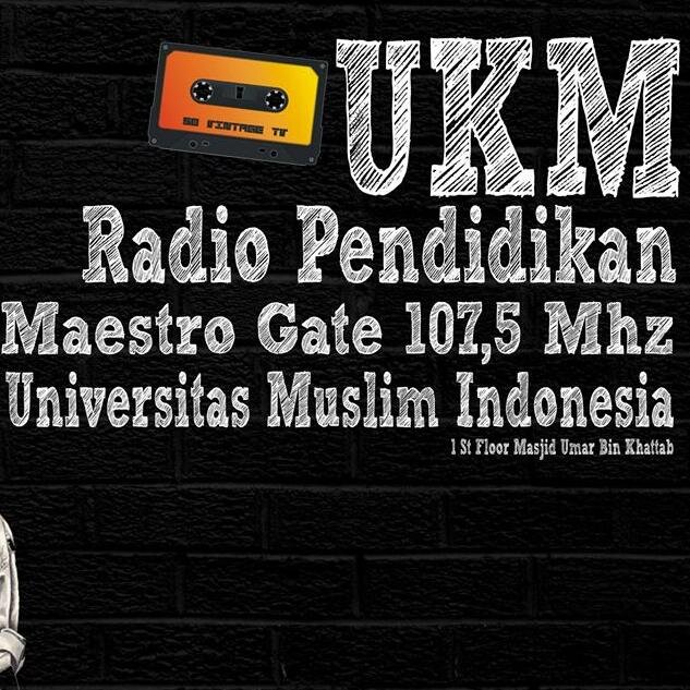 Unit Kegiatan Mahasiswa Radio Pendidikan Maestro Gate Universitas Muslim Indonesia | Via Sms/Call: 0852-5500-0434 Studio: Lt Dasar Masjid Umar Bin Khattab UMI