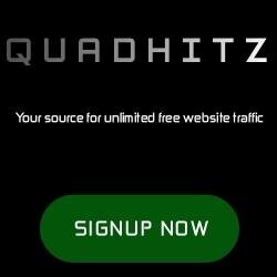 Quadhitz is a AUTO SURF website for webite traffic and youtube views.
