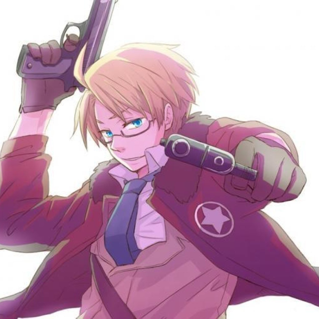 Hey! Blue police! The Heros! Crime is bad! (18+RP)V1: taken by @BritainKirkland. V2: Single.. Pokémon Trainer! My Pokémon:@WangYao6 @MagsIreland