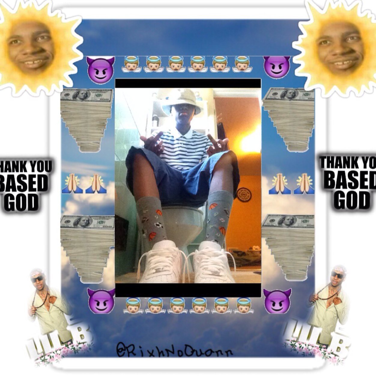 In God We TrustIn Thots We LustAnd Money We Love Never Gloing Enough #CanYouHearMeNow? #R.I.PLaCapone