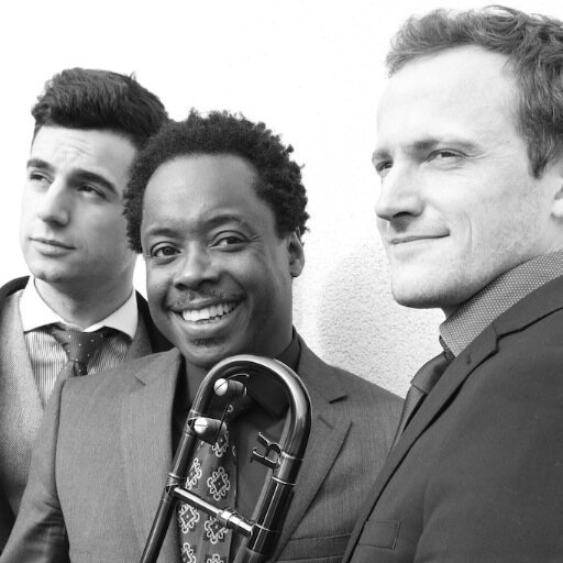 Trombone-led jazz trio: Dennis Rollins, Ross Stanley & Pedro Segundo