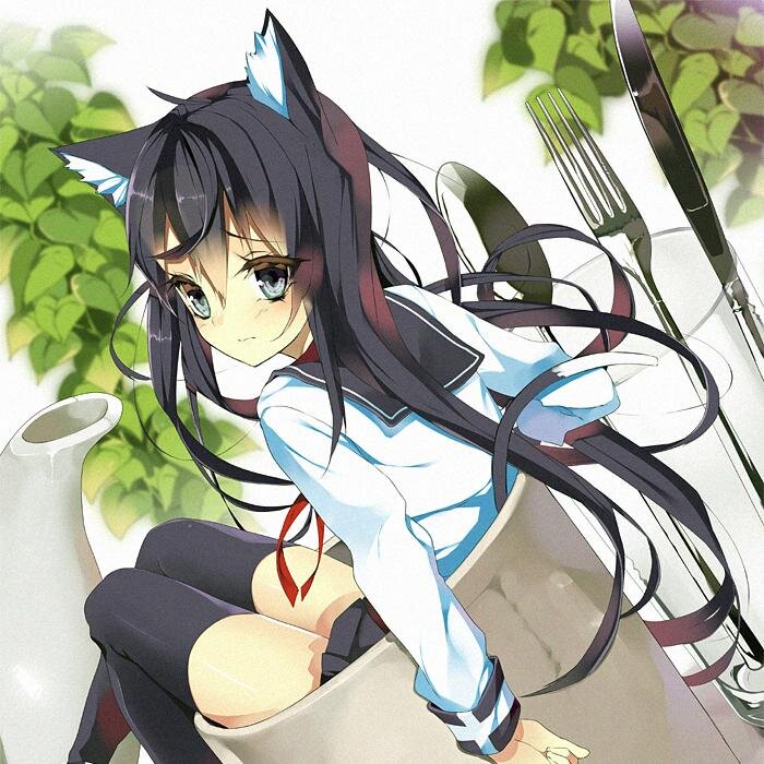 I am a tiny neko maid, please be gentle with me, I will do my best to please my mistress! My size is 4cm, but that won't stop me! J-Just don't step on me please