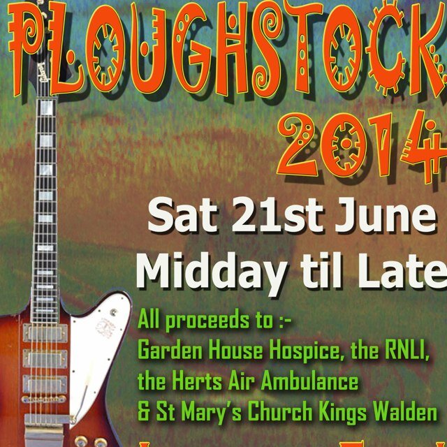 Ploughstock's profile picture. Ploughstock; Ultimate family friendly festival in Herts, 21 June at the Plough, Kings Walden, SG4 8LA. Check here for details. Proceeds go to 4 charities.