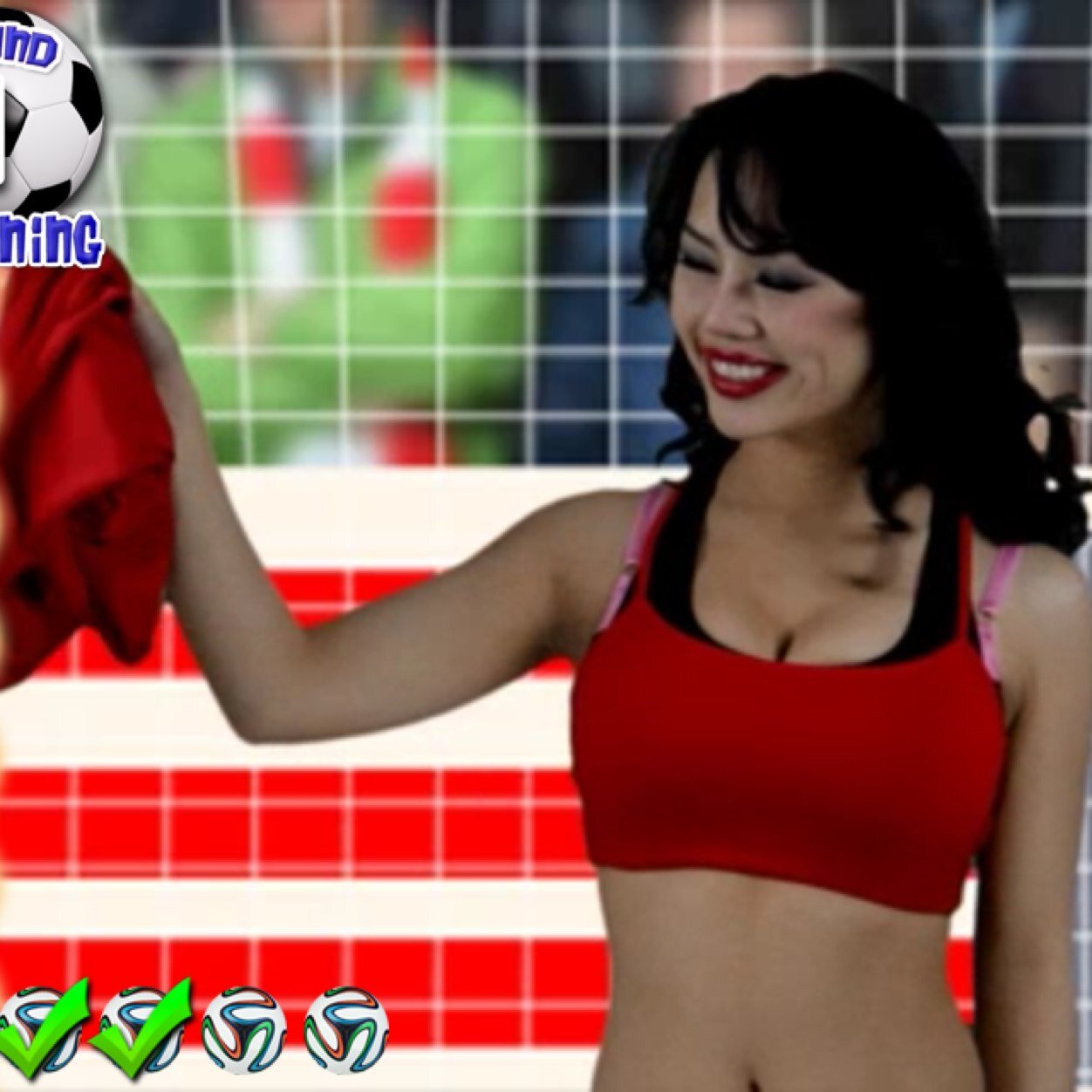 A sexy, fun football app! Score a penalty & see the sexy goal keeper remove an item of her kit! Miss and face the shame!