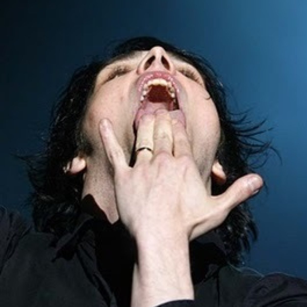 Imagine Gerard pushes you against a wall and...