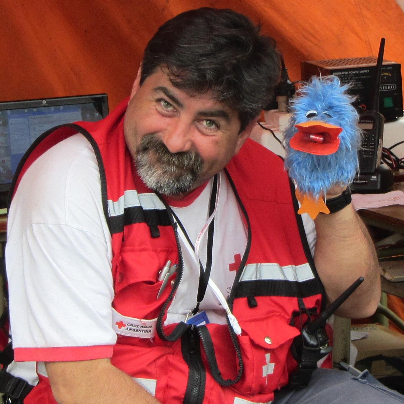 Voluntario de Cruz Roja Argentina