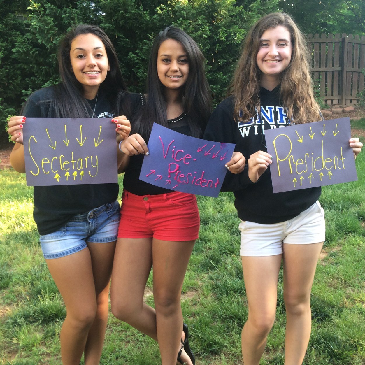 Rachel Nash for President, Sanjana Pai for VP, and Bianca Red Arrow for Secretary of LNHS. Please follow to show your support! We follow back!