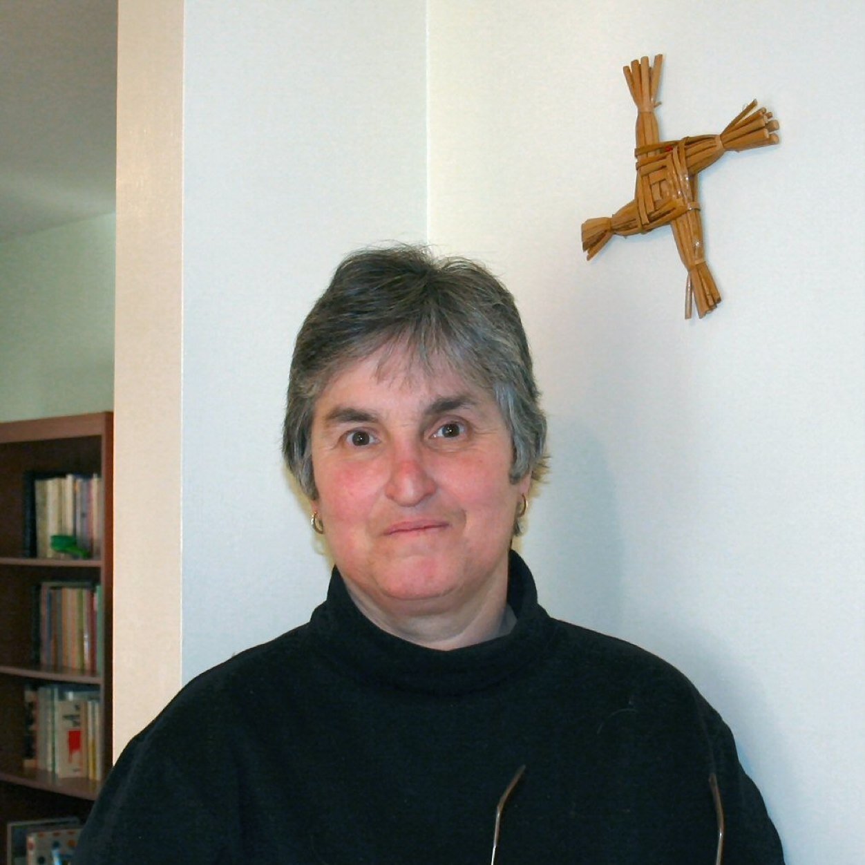 poet in three tongues, Sister of Charity, interdisciplinary arts, percussionist, sister, canine Madagan, Gaeilgeoir, Trustee,St. Elizabeth University, NJ