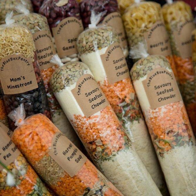 blueboxpantry's profile picture. We make prepackaged soup, chili and rice mixes. Mmmmmmmmm...