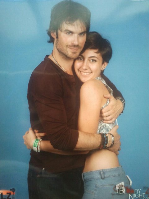 Ian huged and kissed me, kissed my hand and he said me 'dont cry, smile always ok?' ok.